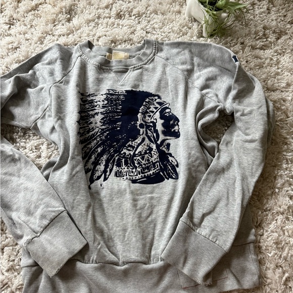 Torn by Ronny Kobo Other - Gray Crewneck Sweater with Graphic Design